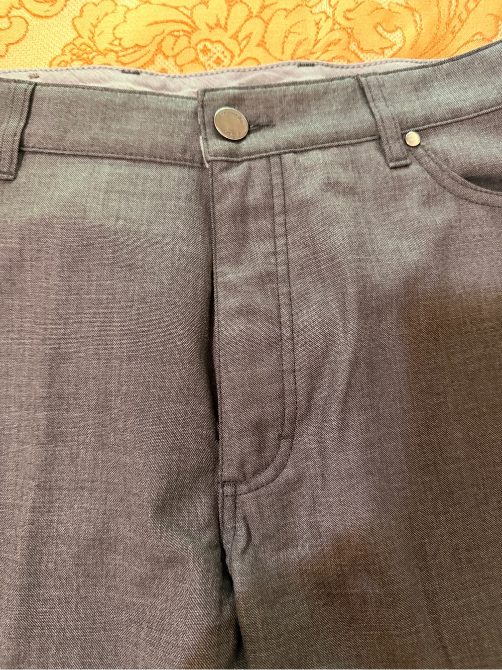 Ermenegildo Zegna Men's Wool Straight Leg 5-Pocket Pants, Dark Gray, Sz 38 x 32 - Picture 5 of 14